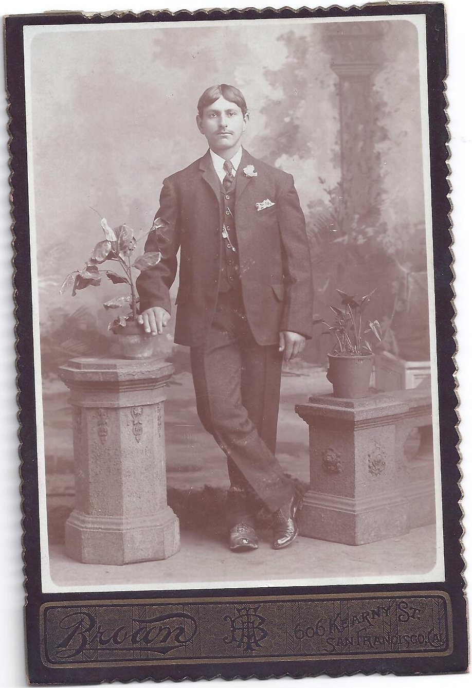 Unknown Gulart friend, CA 1900's