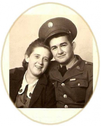 Helen Eline & Sgt Jimmy Lindsey, 1943