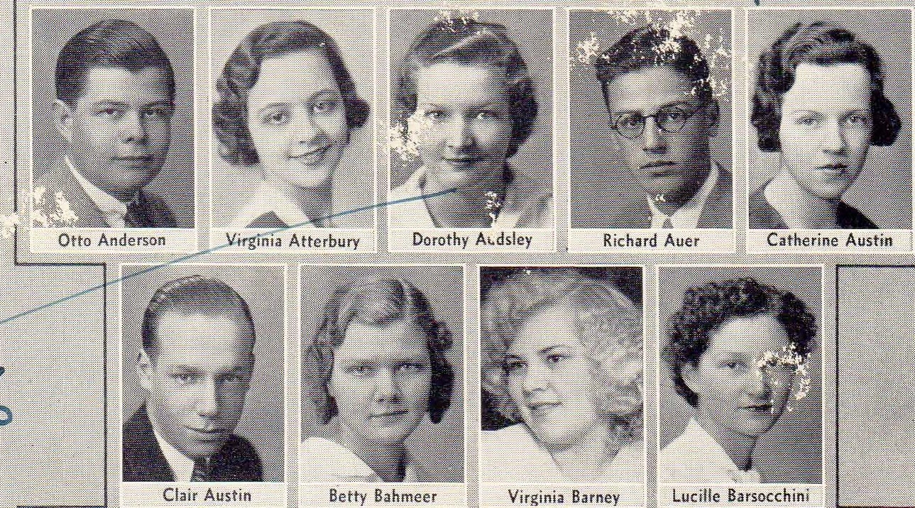Otto Anderson and Lowell High 1933 Seniors