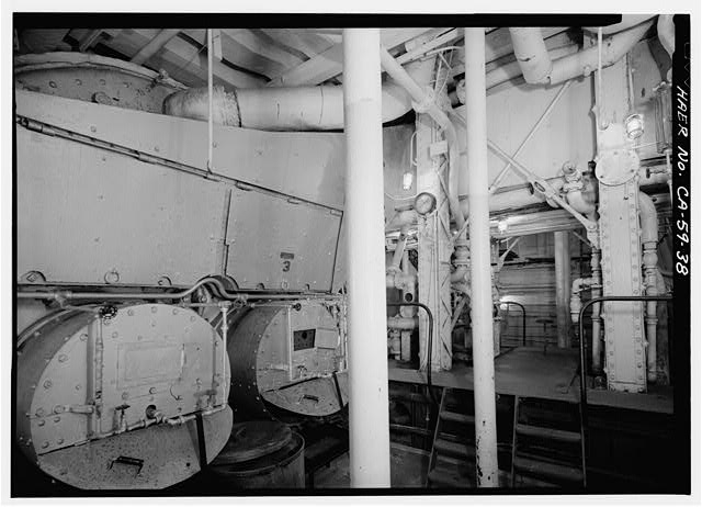 38. Boiler room, number 3 of 4 boilers. - Ferry EUREKA,...