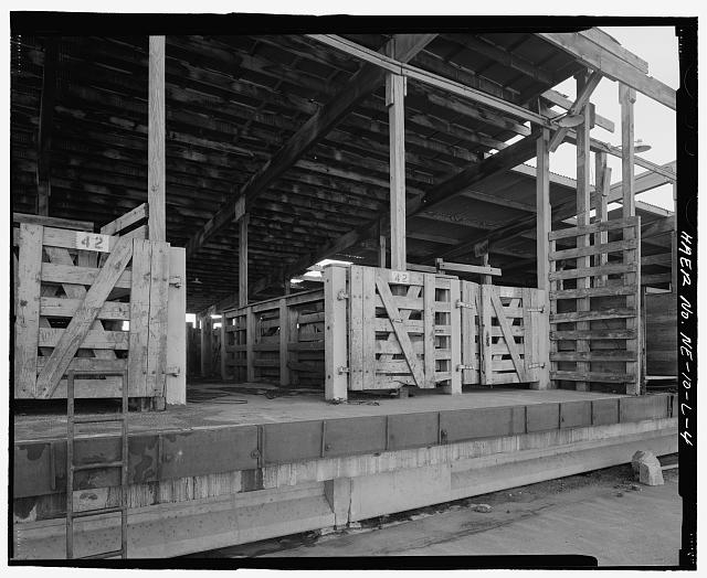 4. Detail of unloading chute. View to southeast. - South...