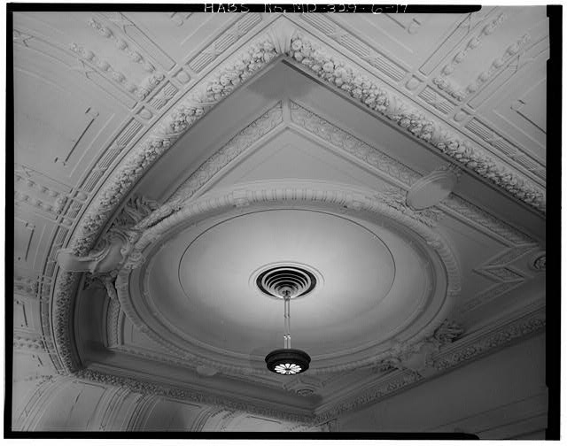 17. AUDITORIUM, DETAIL OF CEILING, MAHAN HALL - U.S....