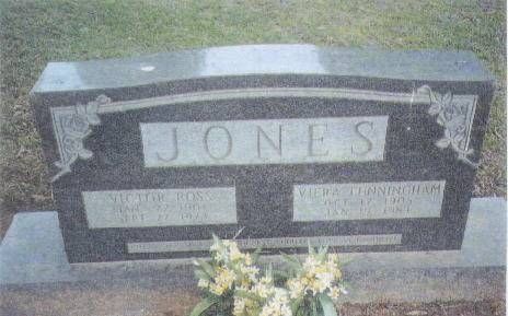 Victor Ross & Viera Cunningham Jones Gravestone