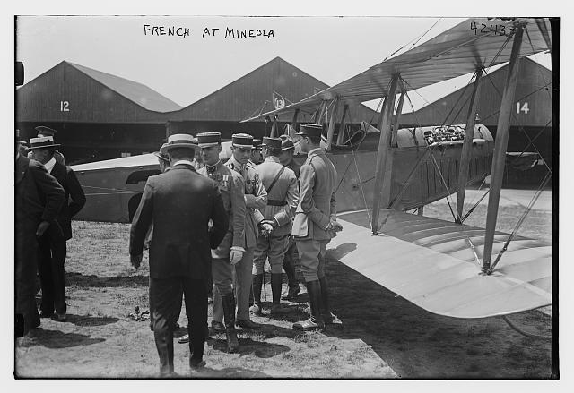 French Army aviators at Mineola