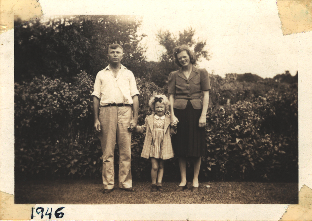 Two Adults and a Child in 1946