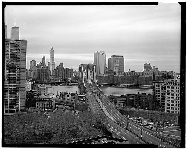 18. View looking NW towards Manhattan showing approach...