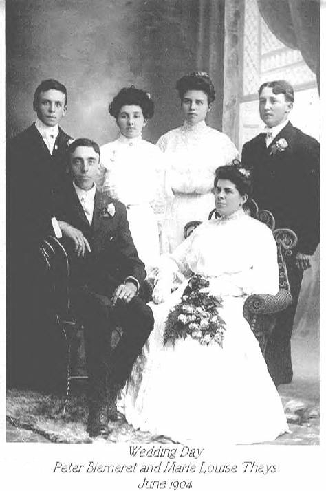 Peter Biemeret and Louise Theys wedding