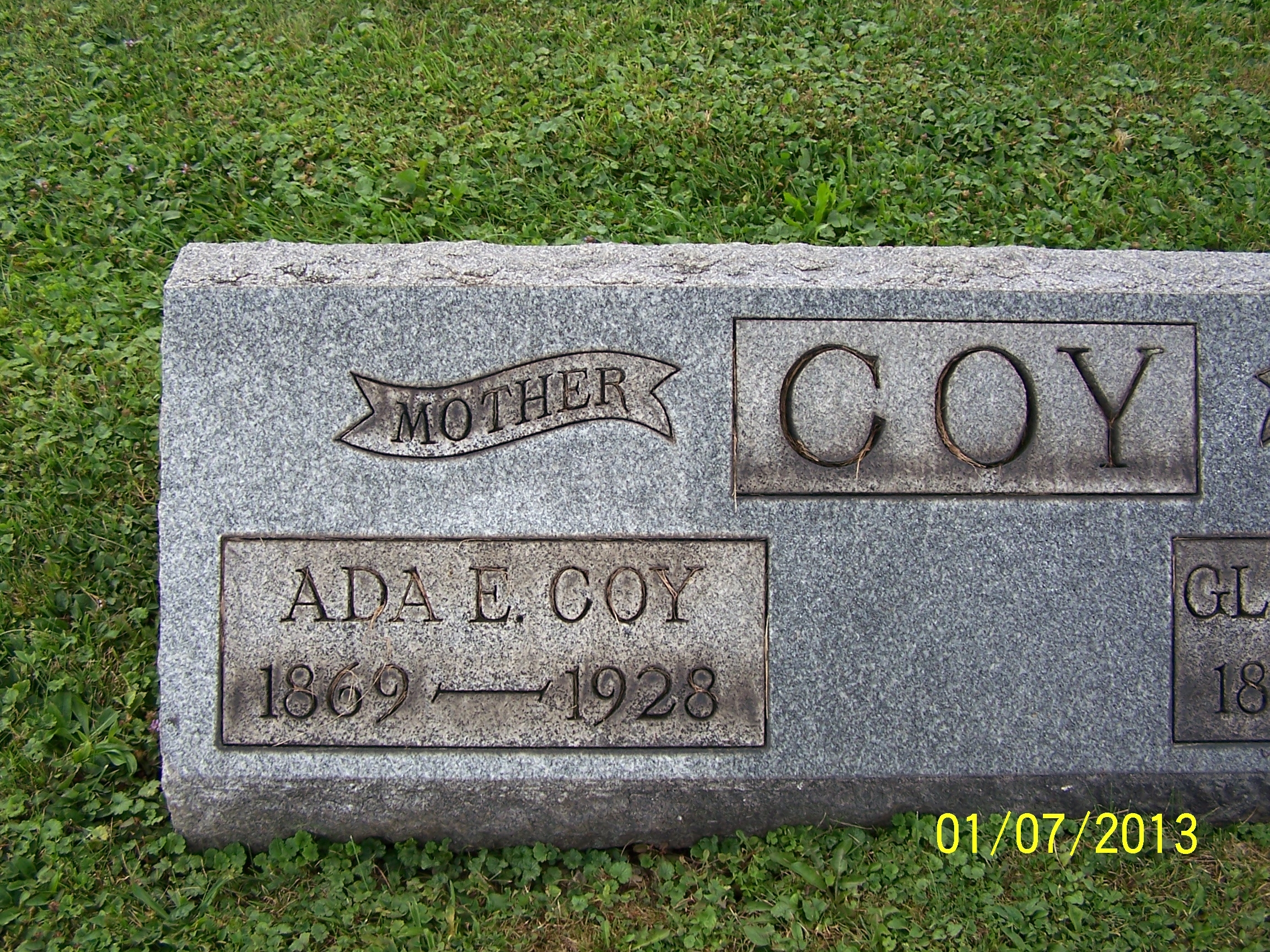 Ada E. Coy gravesite