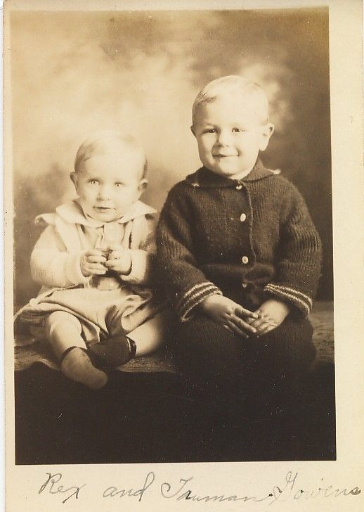 baby brothers Rex and Truman Gowens