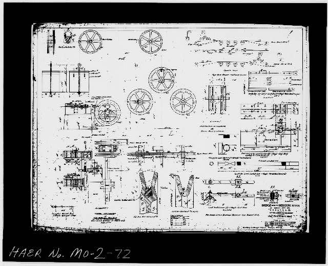 72. Photocopy of drawing (original plan M6) BRIDGE...