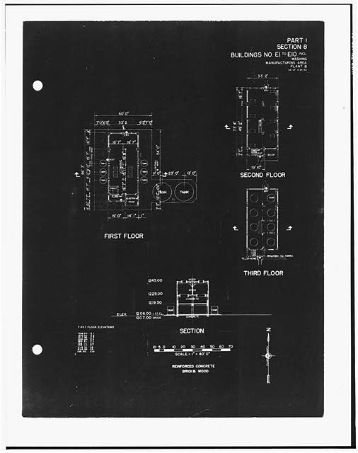 34. Photograph of a line drawing. '[CROSS SECTION AND...
