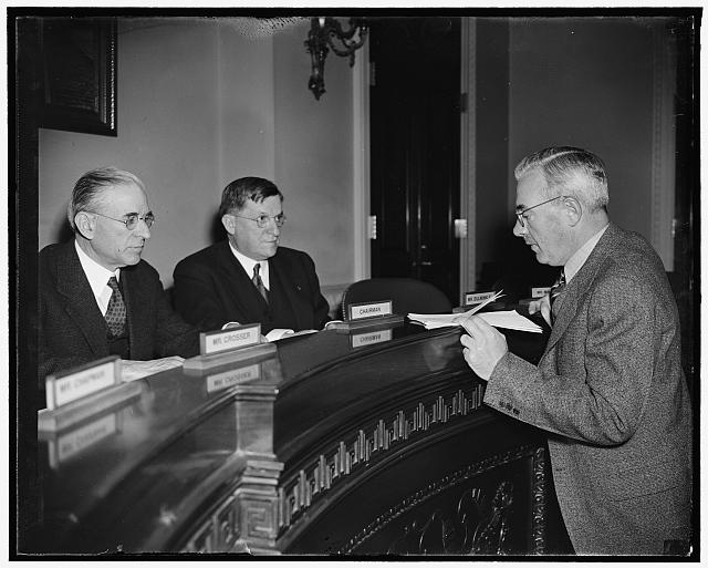 Left to right, Rep. Clarence F. Lea, D. Calif.; Rep....