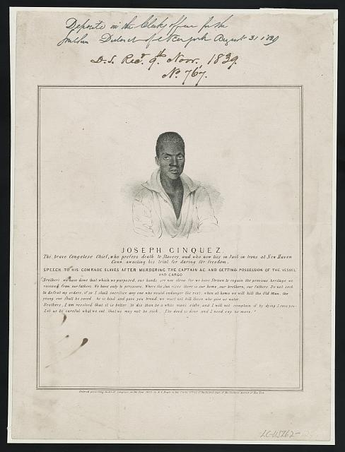 Joseph Cinquez, the brave Congolese Chief, who prefers...