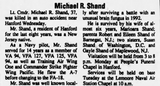 Michael R. Shand's Obituary