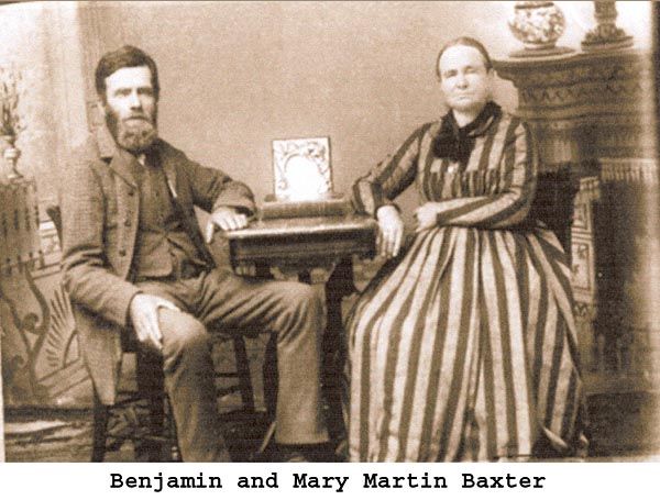 Benjamine and Mary Martin Baxter