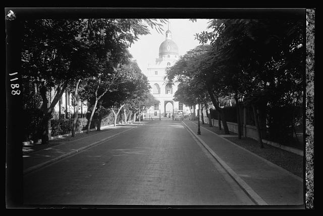 Egypt. Port Said. Approach to office building