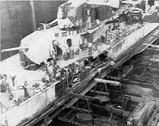 Damage to the USS Killen