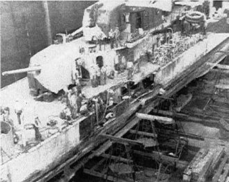 Damage to the USS Killen