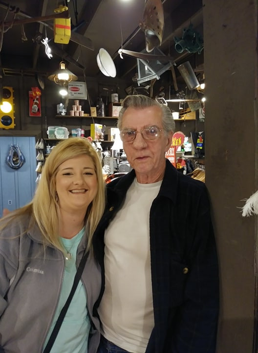 Samantha Ruth (Mason) Crouch and her dad, Douglas Yates Mason in NC in 2018.