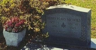 Grave of Henry Peavy Nichols