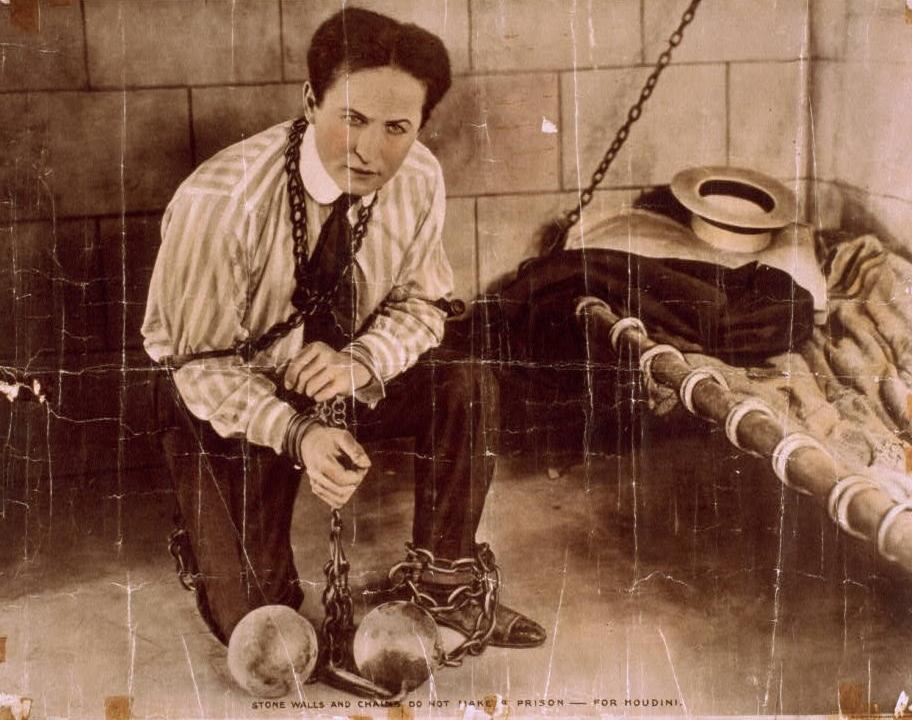 Harry Houdini movie poster 1912