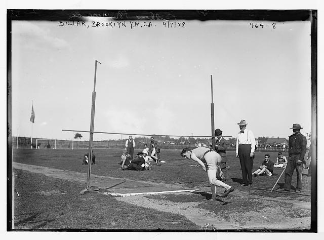 Biller, at high-jump, Y.M.C.A., Brooklyn