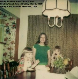 Becky, Pam and Jamie Bradley, 1979