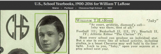 William Thomas LaRose --U.S., School Yearbooks, 1900-2016(1927)
