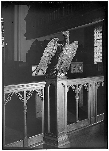 29. September 1966 DETAIL OF ALTAR RAIL, EAGLE LECTURN -...