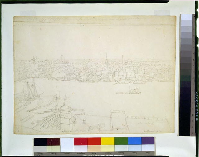 View of the center part of the city of Baltimore, as seen...