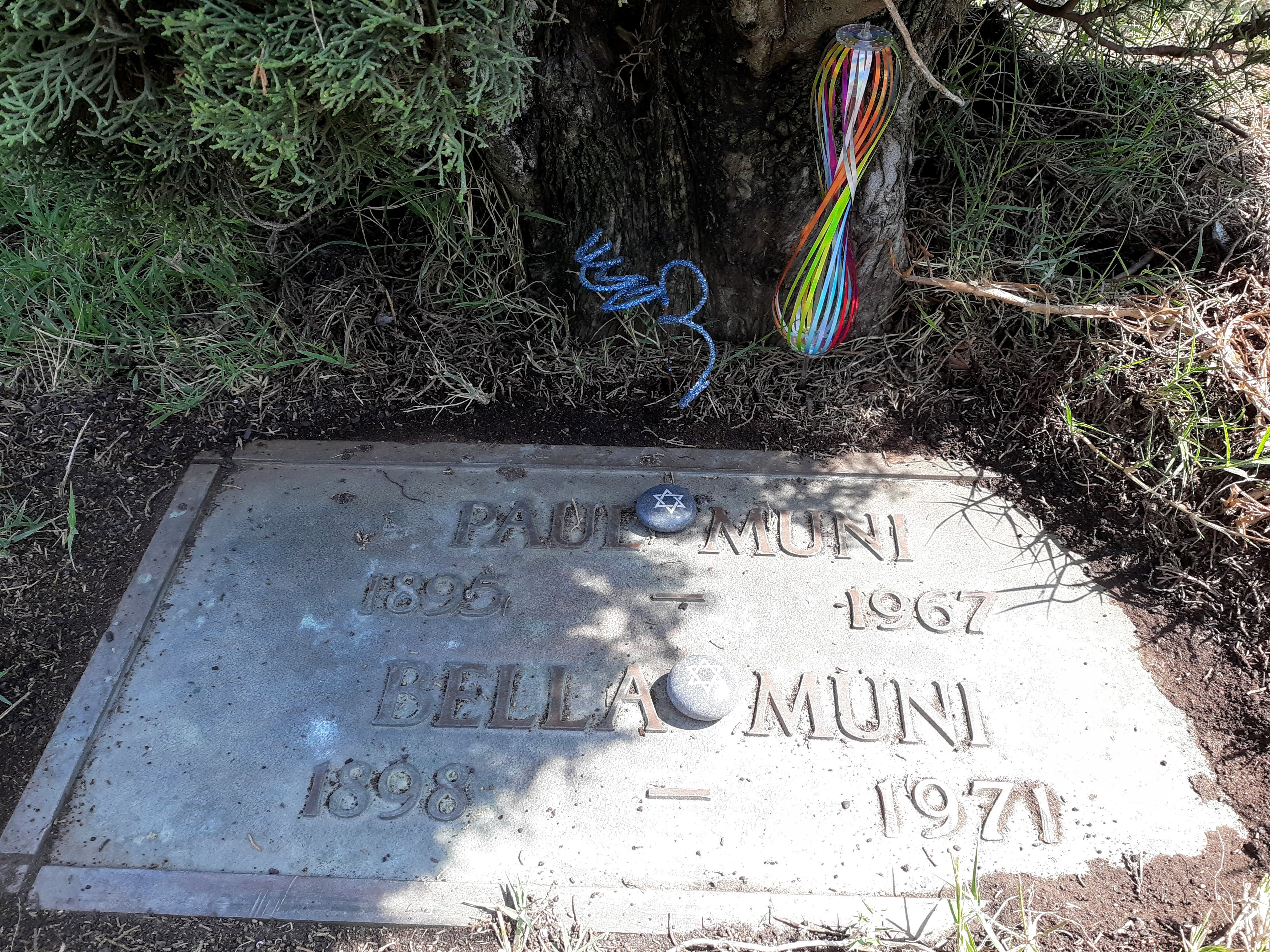 Paul Muni gravesite. July 11, 2021