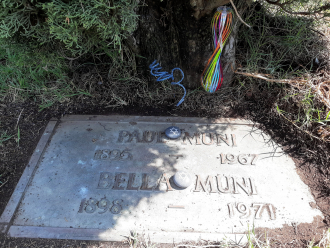Paul Muni gravesite. May 2021