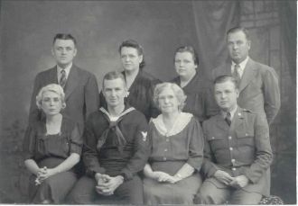 Family photo before sons went to WW II