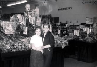 Women at the Woolworth store