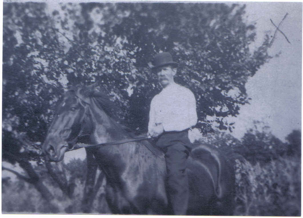 Charles Blankenship On Horseback