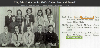James Richard McDonald--U.S., School Yearbooks, 1900-2016(1946)