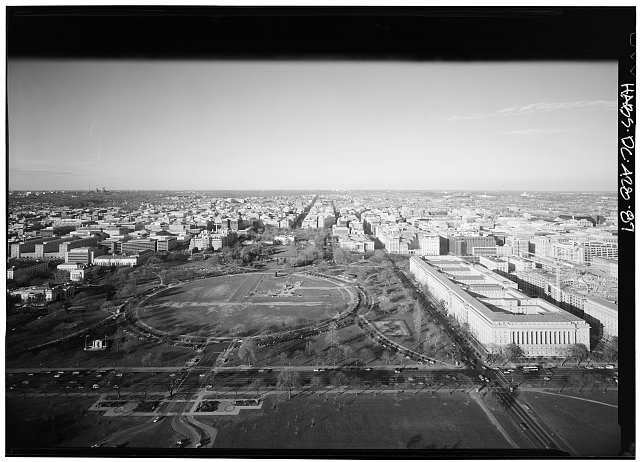 View from observation level, looking north - Washington...