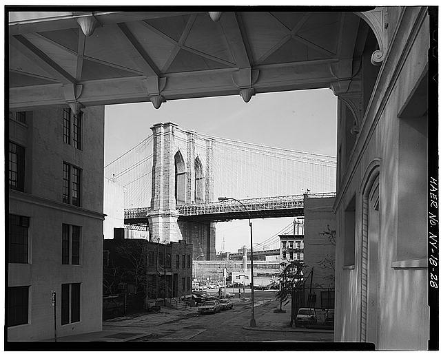 28. View looking NE at Brooklyn Tower framed by...
