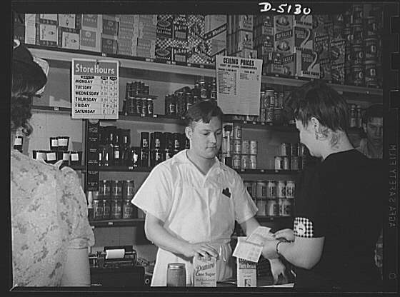 Sugar rationing. The war has brought new purchasing...