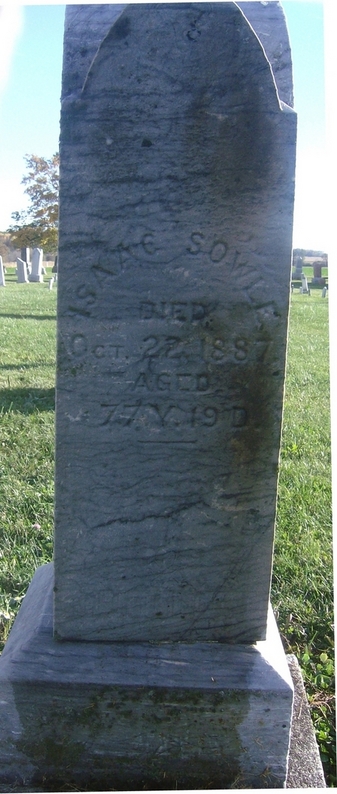 Isaac Sowle gravestone