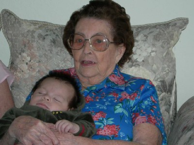 Grandmother Winifred Balius With Grandson