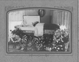 Grandma Phelps in her casket