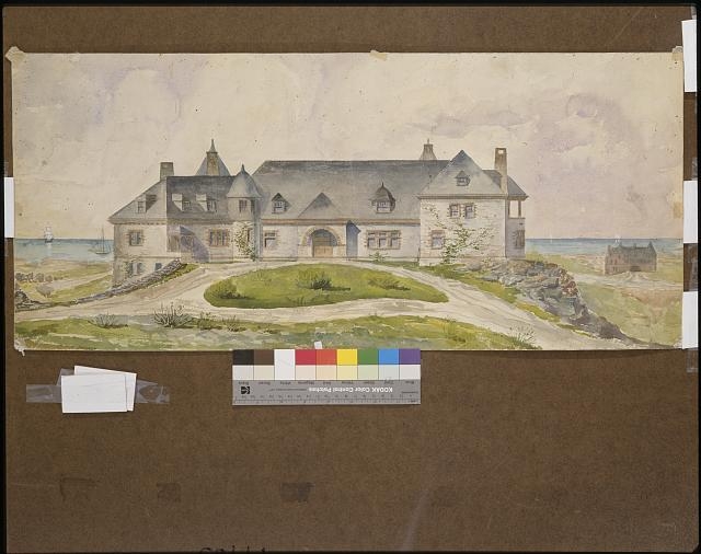 [Dorsheimer-Busk house, Newport, Rhode Island. Rendering]