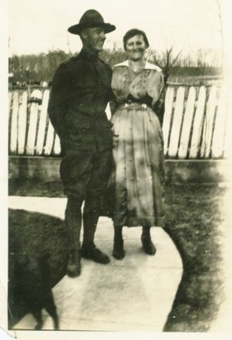 Roscoe Wolf and first wife Daisy Wolf Wolf