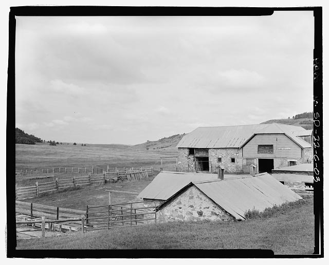 3. Looking northwest - Anderson Dairy Ranch, Springhouse,...