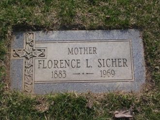 Florence Sicher gravesite
