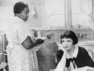Louise Beavers and Claudette Colbert.