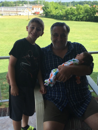 Christos George Katsikadakos and grandchildren 