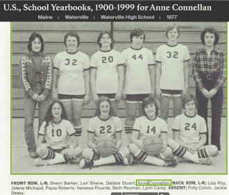 Annie T. (Connellan)Edwards--U.S., School Yearbooks, 1900-1999(1977) Girls JV Basketball 1