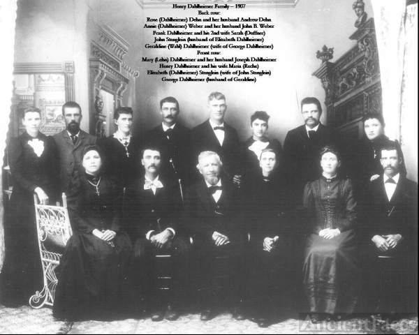 Henry & Mary (Raiche) Dahlheimer family